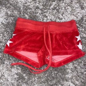 RED HARDTAILS WITH STARS SIZE 14